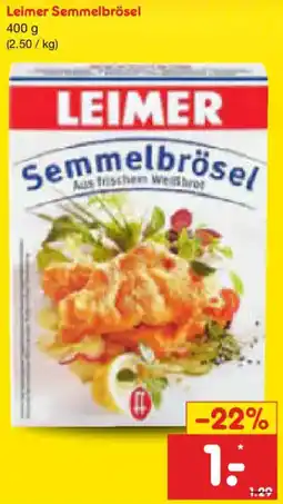 Netto Marken-Discount Leimer Semmelbrösel Angebot