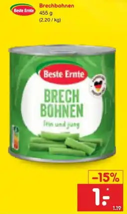 Netto Marken-Discount Beste Ernte Brechbohnen Angebot