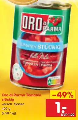 Netto Marken-Discount Oro di Parma Tomaten stückig Angebot