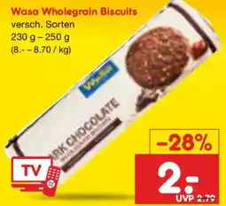 Netto Marken-Discount Wasa Wholegrain Biscuits Angebot