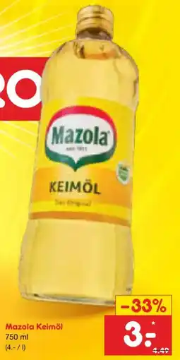 Netto Marken-Discount Mazola Keimöl Angebot