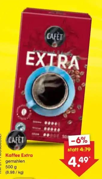 Netto Marken-Discount CAFET Kaffee Extra Angebot