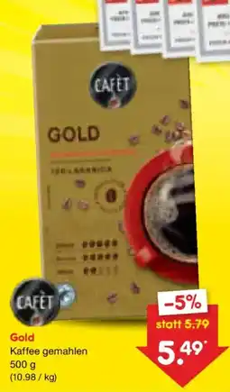 Netto Marken-Discount CAFÉT Gold Kaffee gemahlen Angebot