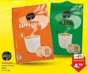 Netto Marken-Discount CAFÉT Kaffeepads Angebot