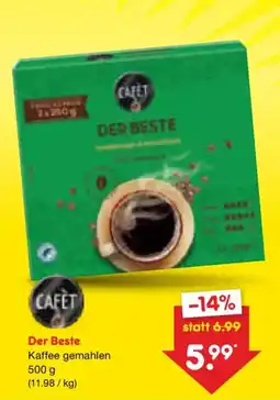 Netto Marken-Discount CAFÈT Der Beste Kaffee gemahlen Angebot