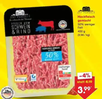 Netto Marken-Discount Hackfleisch gemischt Angebot