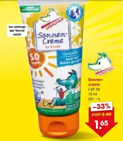Netto Marken-Discount LISAUNGEN Sonnen-Creme für Kinder Angebot