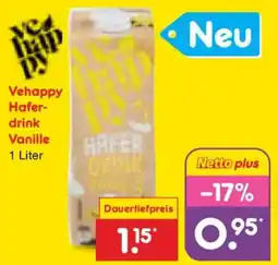 Netto Marken-Discount Vehappy Hafer-drink Vanille Angebot