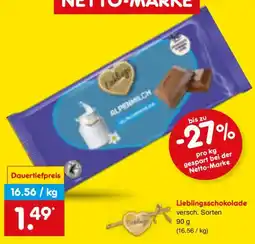 Netto Marken-Discount Lieblingsschokolade Angebot