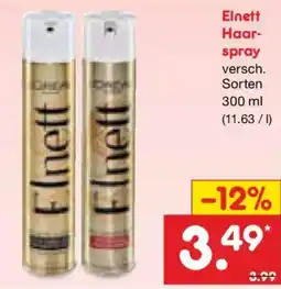 Netto Marken-Discount Elnett Haarspray Angebot
