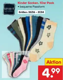Netto Marken-Discount Kinder Socken, 10er Pack Angebot