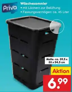 Netto Marken-Discount Priva Wäschesammler Angebot