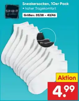 Netto Marken-Discount Sneakersocken, 10er Pack Angebot