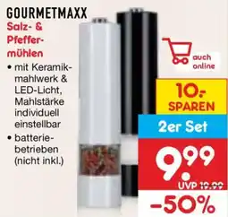 Netto Marken-Discount GOURMETMAXX Salz- & Pfeffermühlen Angebot