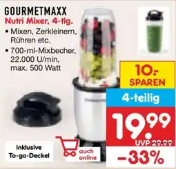 Netto Marken-Discount GOURMETMAXX Nutri Mixer Angebot
