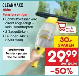 Netto Marken-Discount CLEANMAXX Akku-Fensterreiniger Angebot