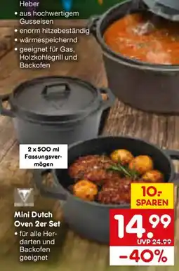 Netto Marken-Discount Mini Dutch Oven 2er Set Angebot