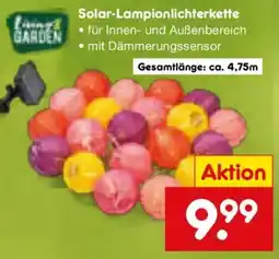 Netto Marken-Discount Living Garden Solar-Lampionlichterkette Angebot