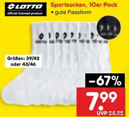 Netto Marken-Discount Lotto Sportsocken Angebot