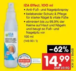 Netto Marken-Discount IZA Effect Anti-Fuß- und Nagelpilzspray Angebot
