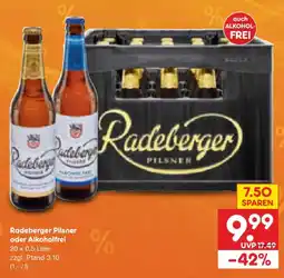 Netto Marken-Discount Radeberger Pilsner oder Alkoholfrei Angebot