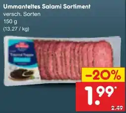 Netto Marken-Discount Ummanteltes Salami Sortiment Angebot
