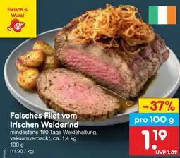 Netto Marken-Discount Falsches Filet vom Irischen Weiderind Angebot