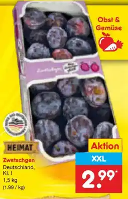 Netto Marken-Discount HEIMAT Zwetschgen Angebot