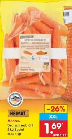 Netto Marken-Discount HEIMAT Möhren Angebot