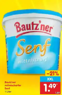 Netto Marken-Discount Bautz'ner Senf mittelscharfer Angebot