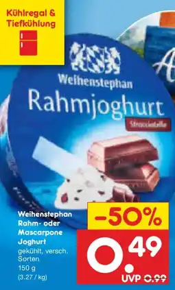 Netto Marken-Discount Weihenstephan Rahmjoghurt Angebot