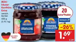 Netto Marken-Discount Mühlhäuser Konfitüre Extra Angebot