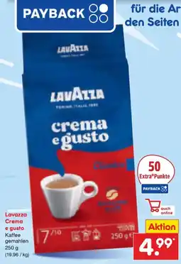 Netto Marken-Discount Lavazza Crema e gusto Kaffee Angebot