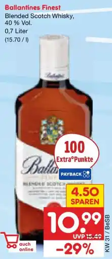 Netto Marken-Discount Ballantines Finest Blended Scotch Whisky Angebot