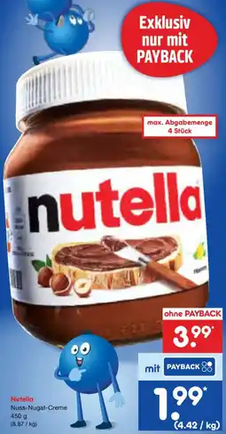 Netto Marken-Discount Nutella Nuss-Nugat-Creme Angebot