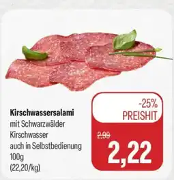 Feneberg Kirschwassersalami mit Schwarzwälder Kirschwasser Angebot