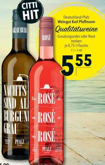 CITTI Markt Weingut Karl Pfaffmann Qualitätsweine Angebot
