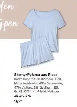 Tchibo Shorty-Pyjama aus Rippe Angebot