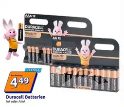 Action Duracell Batterien³ Angebot