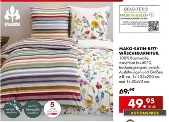 Möbel Steffens MAKO-SATIN-BETTWÄSCHEGARNITUR irisette Angebot