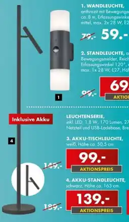 Möbel Steffens AKKU-STANDLEUCHTE Angebot