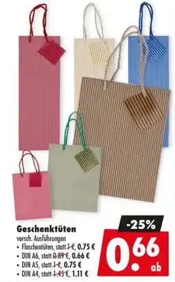 Mäc Geiz Geschenktüten Angebot