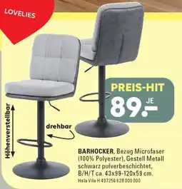 Möbel Turflon BARHOCKER, Bezug Microfaser Angebot
