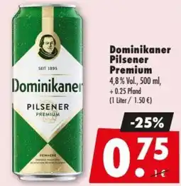 Mäc Geiz Dominikaner Pilsener Premium Angebot