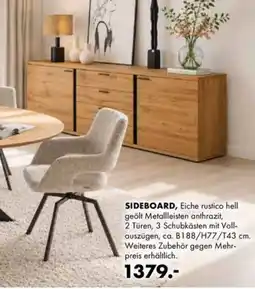 Möbel Steffens SIDEBOARD, Eiche rustico hell Angebot