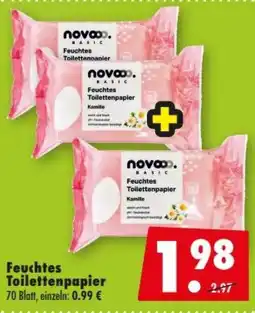Mäc Geiz novao BASIC Feuchtes Toilettenpapier Kamille Angebot