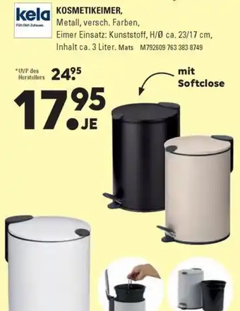 KOSMETIKEIMER, Metall, versch. Farben