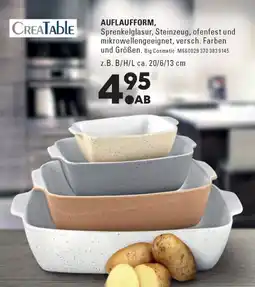 Möbel Turflon AUFLAUFFORM, Sprengelglasur, Steinzeug Angebot