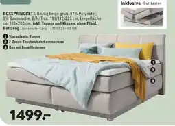 Möbel Turflon BOXSPRINGBETT, Bezug beige grau, 97% Polyester, 3% Baumwolle, Jockenhöfer Carla Angebot
