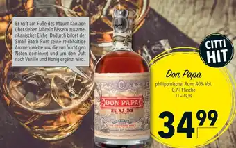 CITTI Markt Don Papa Angebot